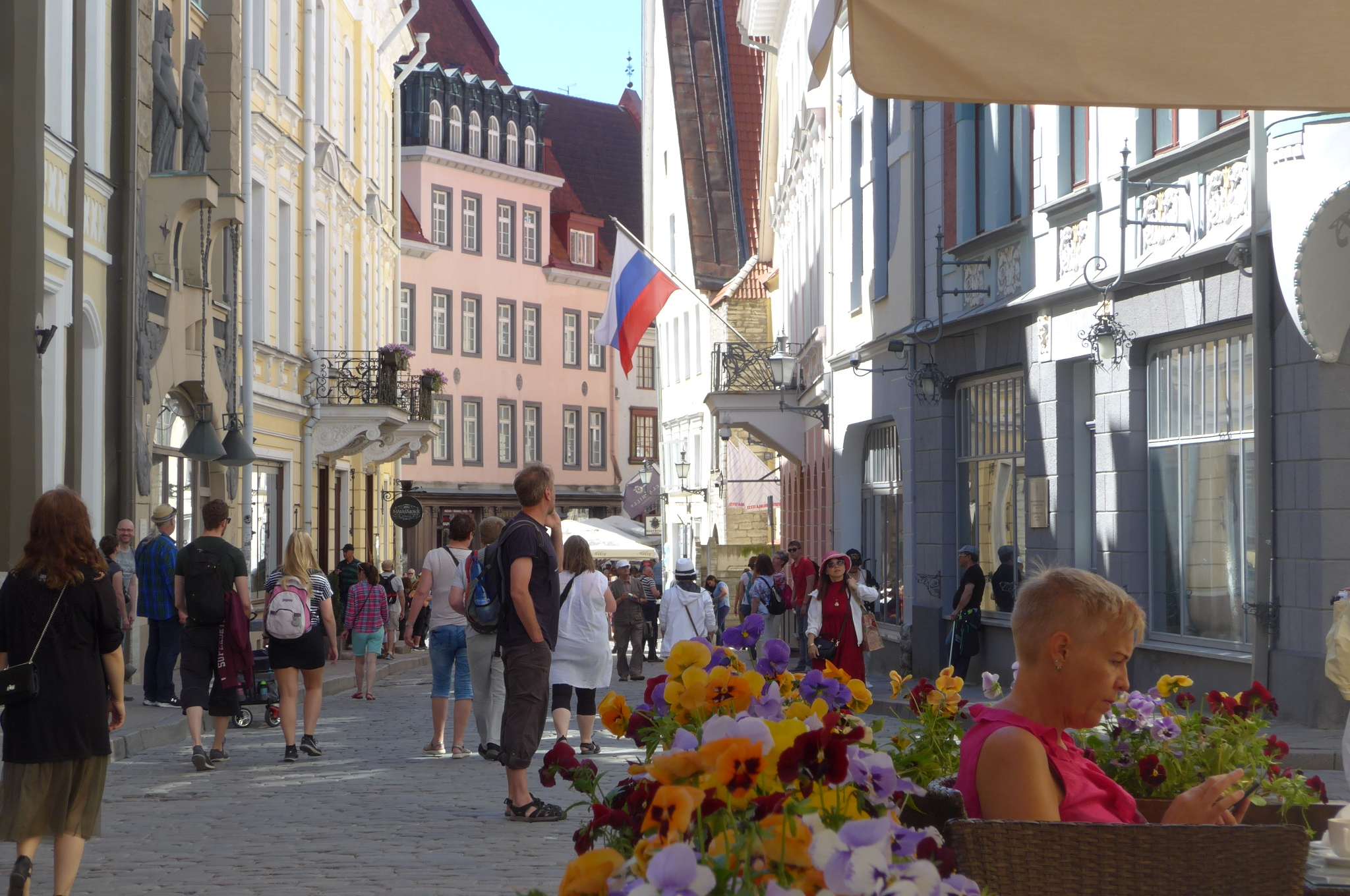 Tallinn_ulice s květinami